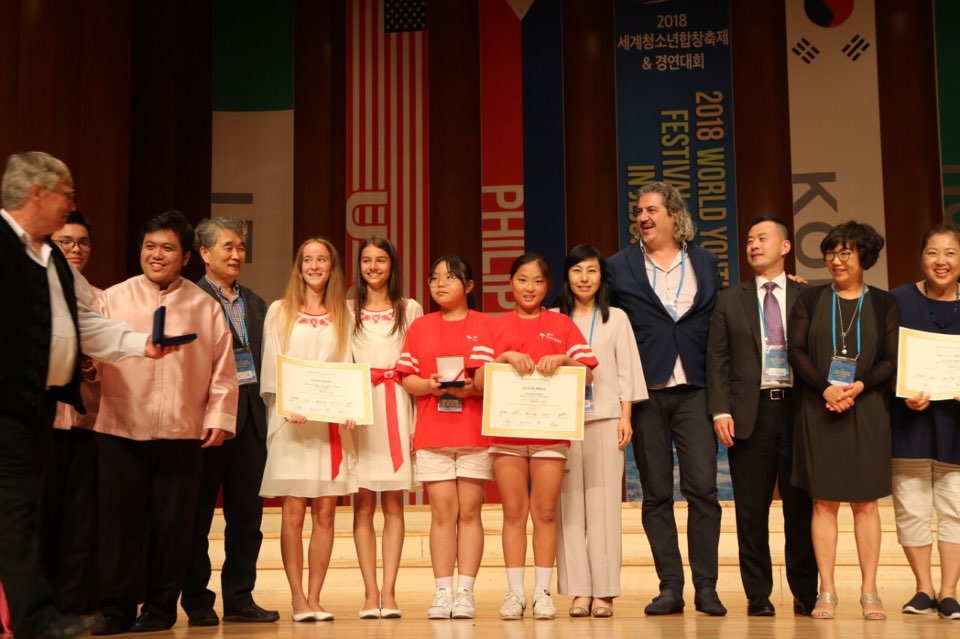 양주소년소녀합창단, 제1회 제주세계청소년합창축제 & 경연대회 은메달 수상 이미지