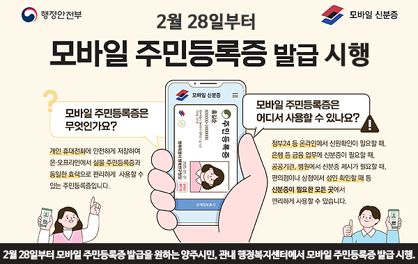 모바일주민등록증 시행