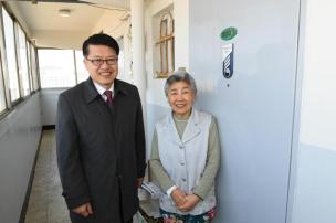 독립유공자 명패전달 의 사진