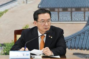 국도비 확보 보고회 의 사진