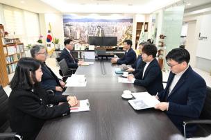 교육장 면담 의 사진