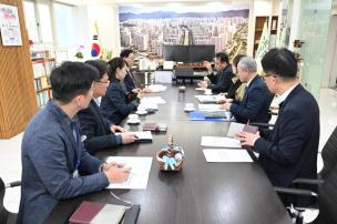 철도공사 부사장 면담 의 사진