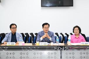 대한노인회 분회장 회의 의 사진