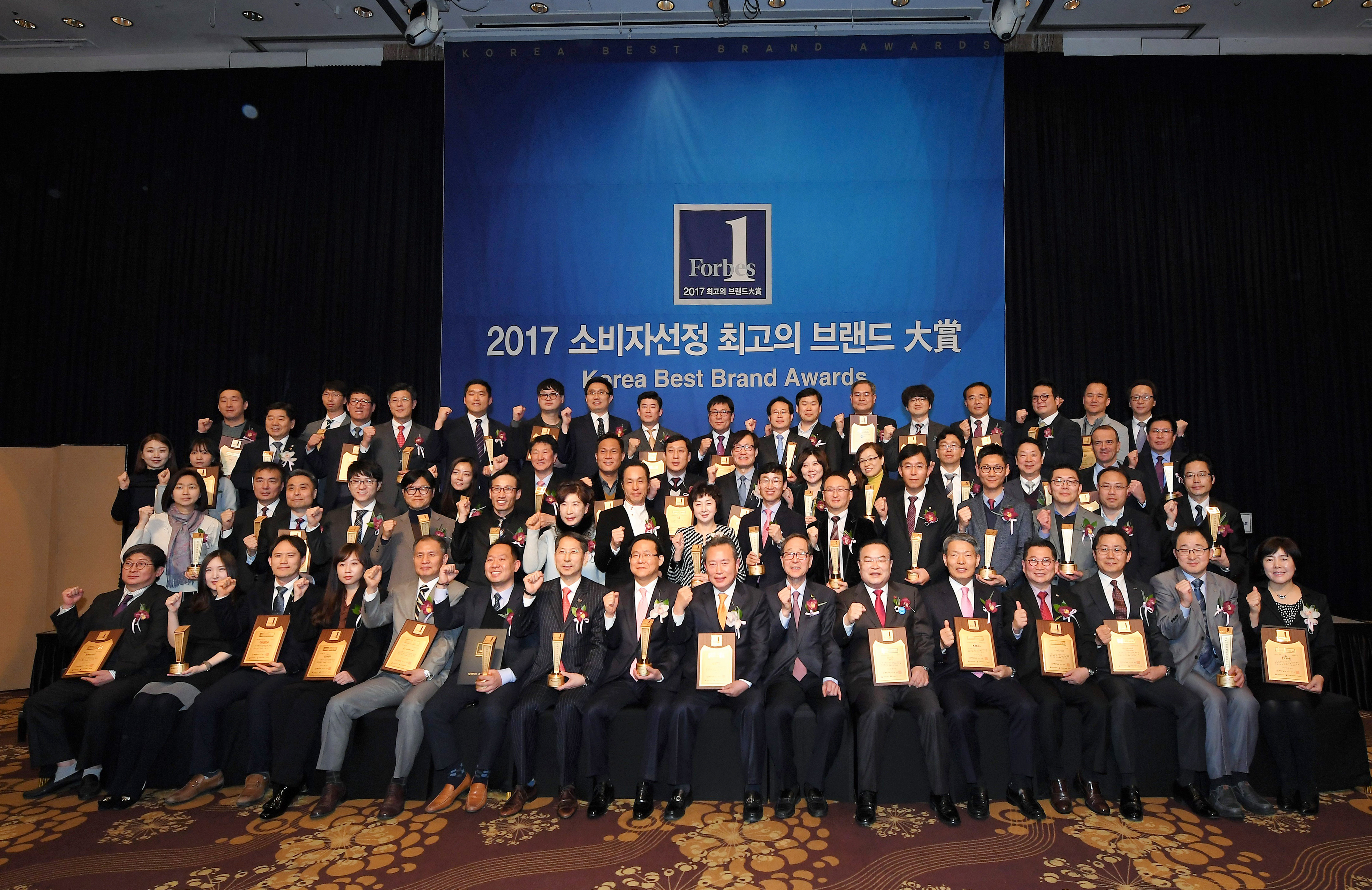 2017년 소비자 선정 최고의 브랜드 대상 선정 이미지