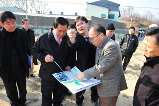 액비처리시설 예정부지 현장방문 의 사진