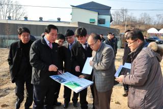 액비처리시설 예정부지 현장방문 의 사진