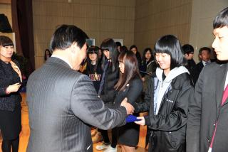 제11회 고암중학교 졸업식 의 사진
