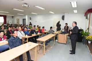 회천노인대학 방문 의 사진