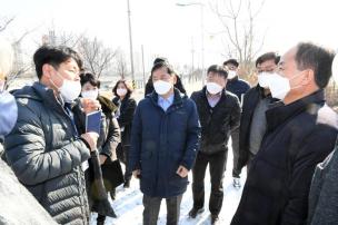 신천하수처리장 현장점검 의 사진