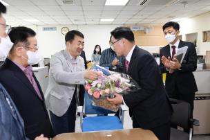홍보정책담당관 기자실 방문 사진