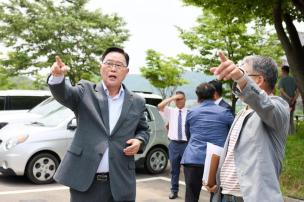 독바위교회 일원 하수관로 현장 확인 사진