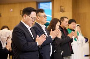 옥정 성당 빛 축제 사진