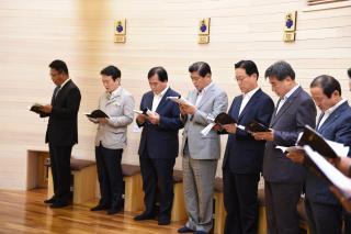 북부시장군수당선자 축하미사 의 사진