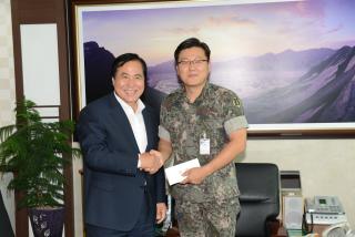 군부대 방문(525기무부대 25사단) 의 사진