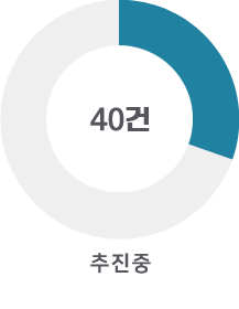 추진중 : 40건
