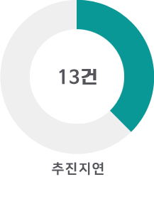 추진지연 : 13건