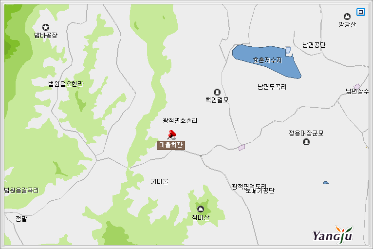 효촌2리회관 지도